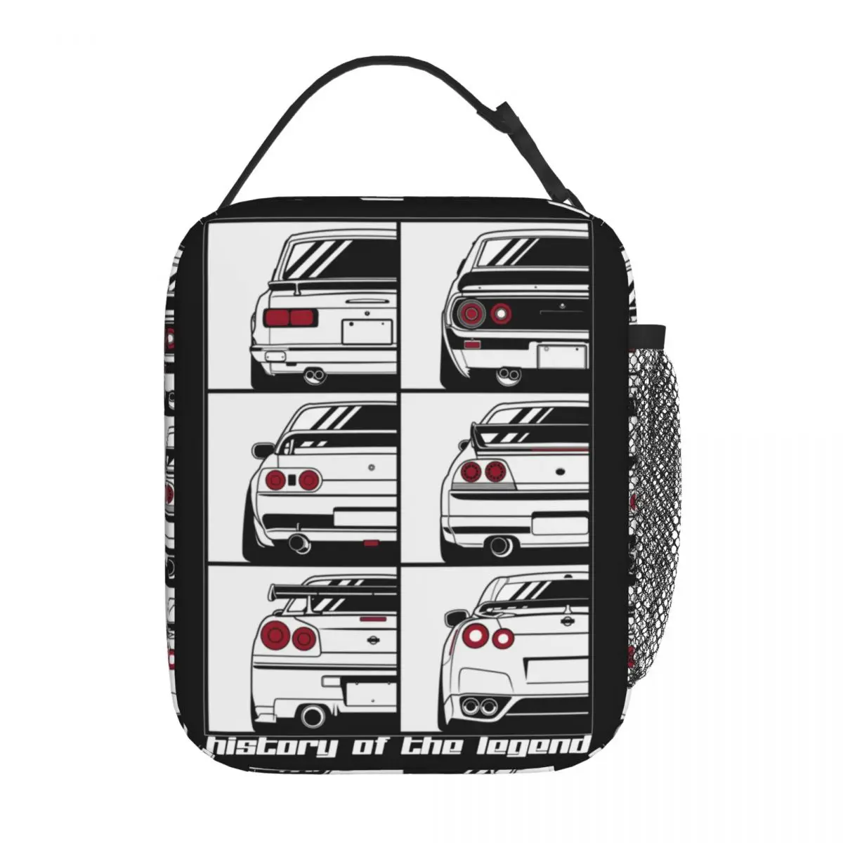 

Skyline History Skyline R32 R34 GTR Insulated Lunch Bag JDM Car Lunch Container Portable Cooler Thermal Bento Box Work