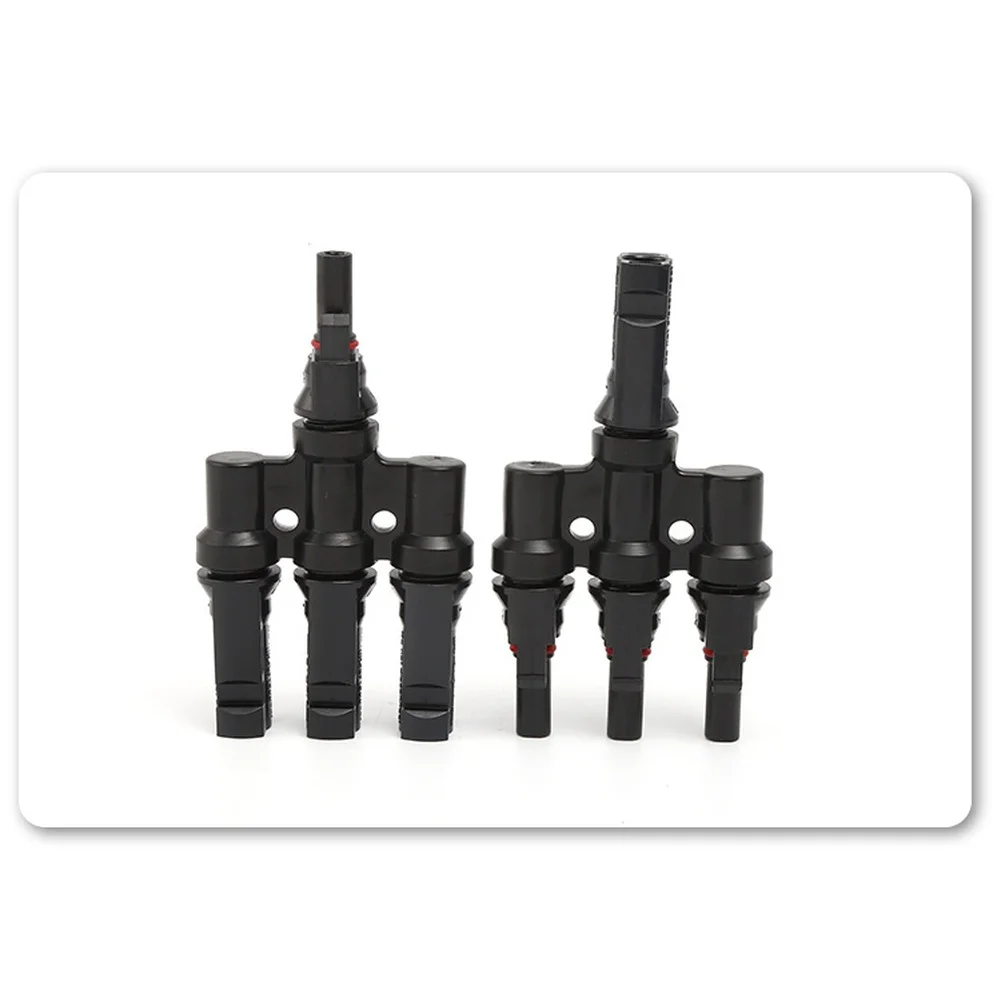 UV Resistant Housing Solar T Connector For Rooftop PV Systems Supports 2.5 4 6 Mm Cables Quick Crimping Connection