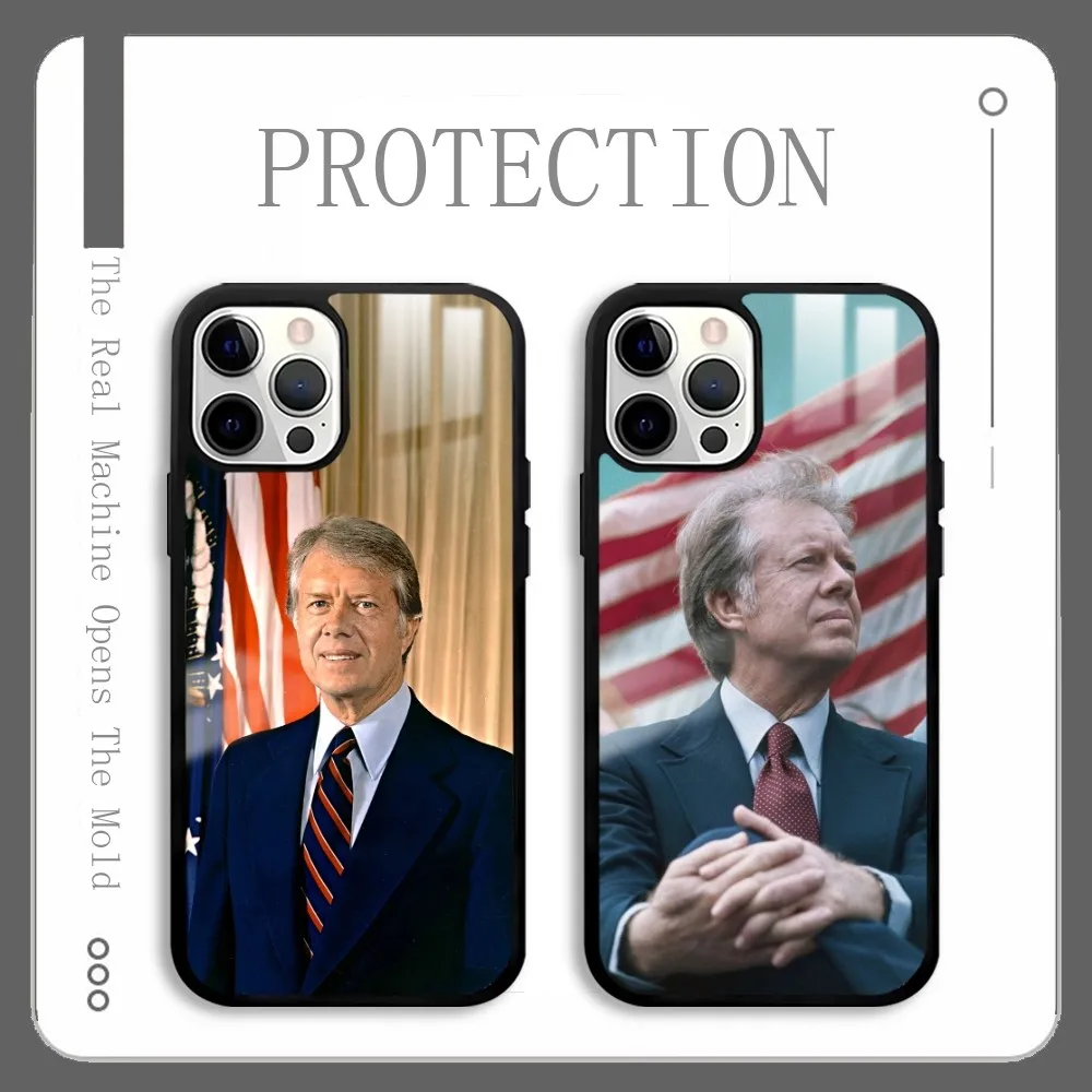 America 39th President J-Jimmy C-Carter Phone Case For IPhone 16 15 14 13 12 11 Pro Xs Max Mini Plus Celulares Hard Funda