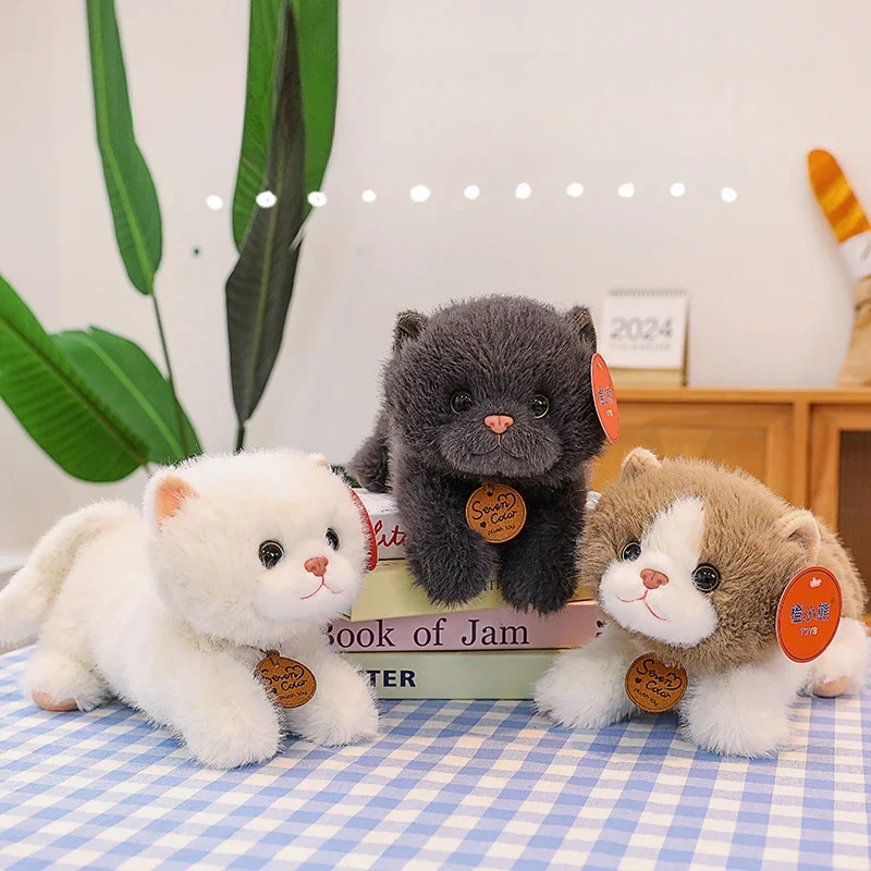 Simulation Animals Plush 6 Styles Artificial Cat Soothing Doll Pillows Cute and Lazy Comfortable Brithday Prezzie for Children