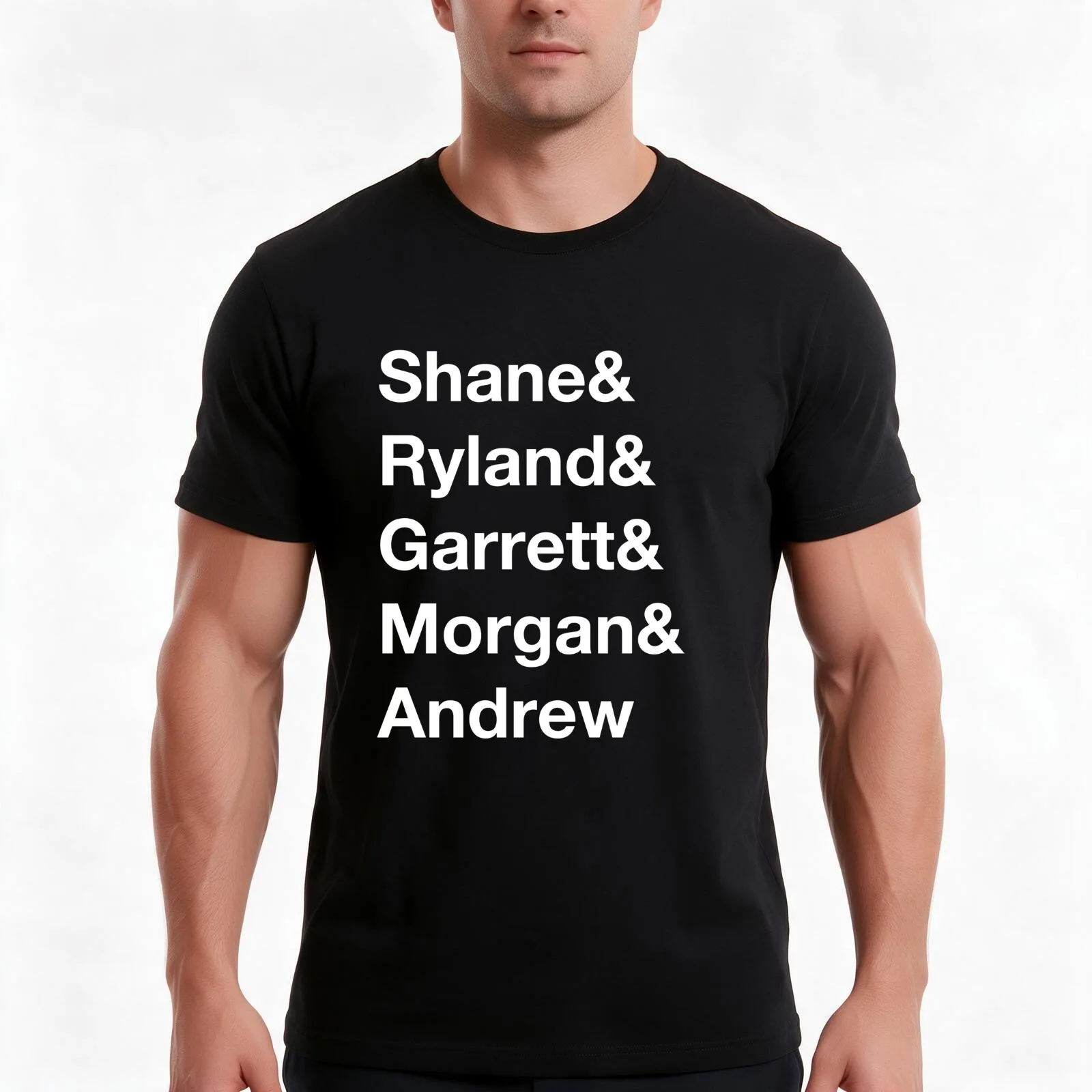 Shane Dawson Squad List T-Shirt, Summer Casual Cotton Tee, Oversized Streetwear Tops, Vintage Graphic Print, Unisex Men Women