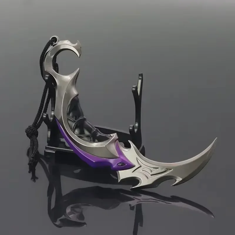 15cm Valorant Weapon Karambit Knife Melee Reaver Game Peripheral Katana Samurai Sword Metal Uncut Blade Ornament Gifts Toys Boys