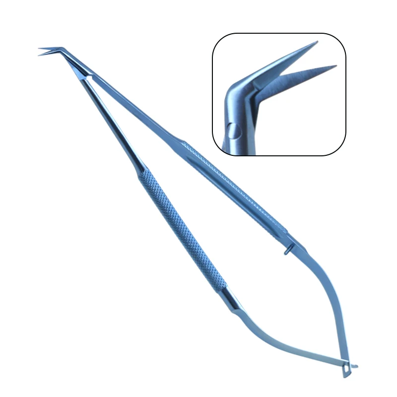 

GREATLH 1pcs Microsurgical Titanium Alloy Micro Scissors Potts Style Scissors Eye Ophthalmic Surgical Instrument Autoclavable