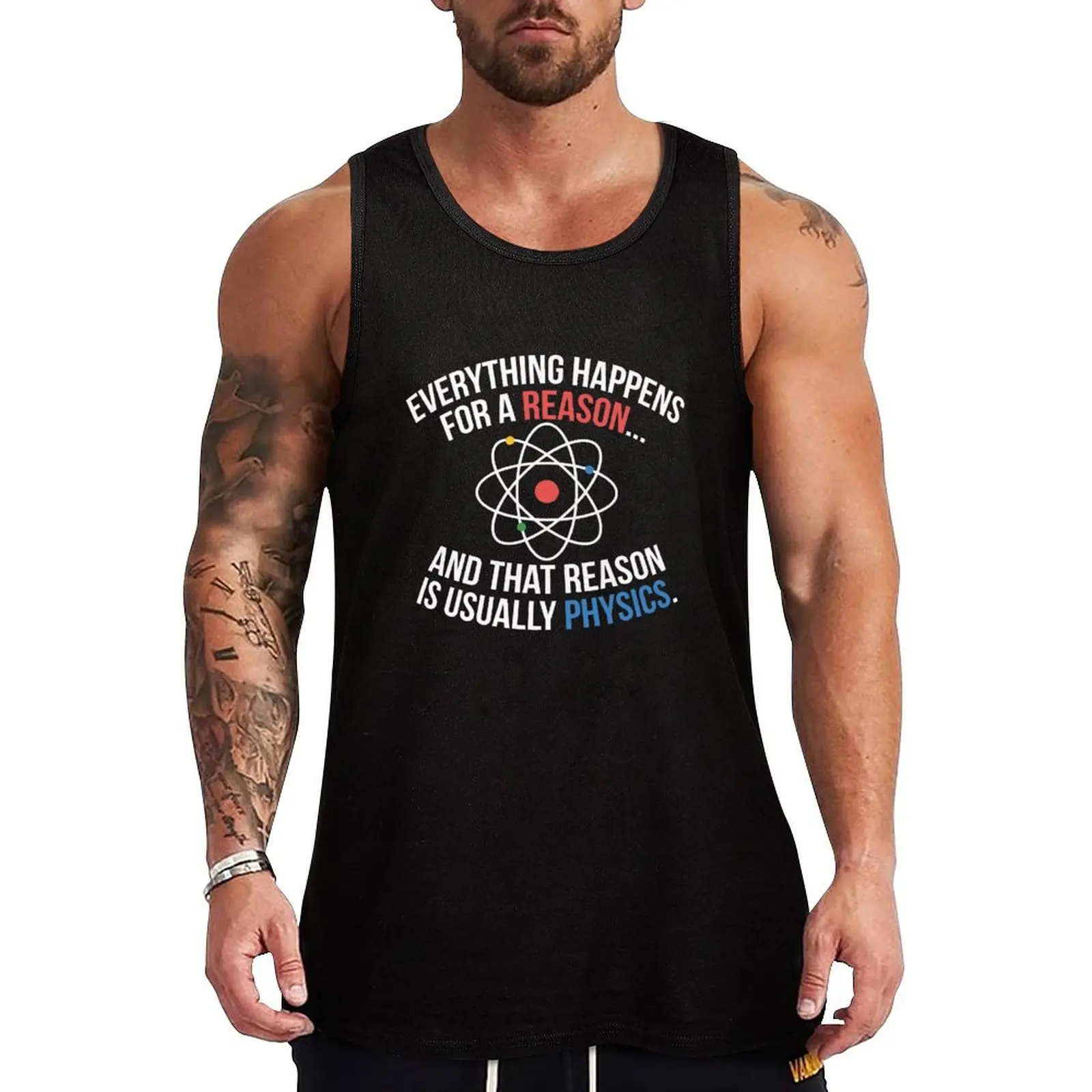 

Always Physics Tank Top Loose Fit Casual Tank Top Breathable Daily Shirt