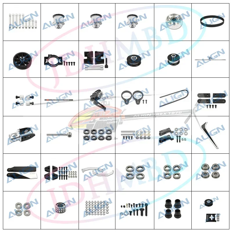 

Запасные части Align T-rex TB70, металлический задний ремень в сборе, ремень привода, задний стержень из углеродного волокна, вертолет на дистанционном управлении