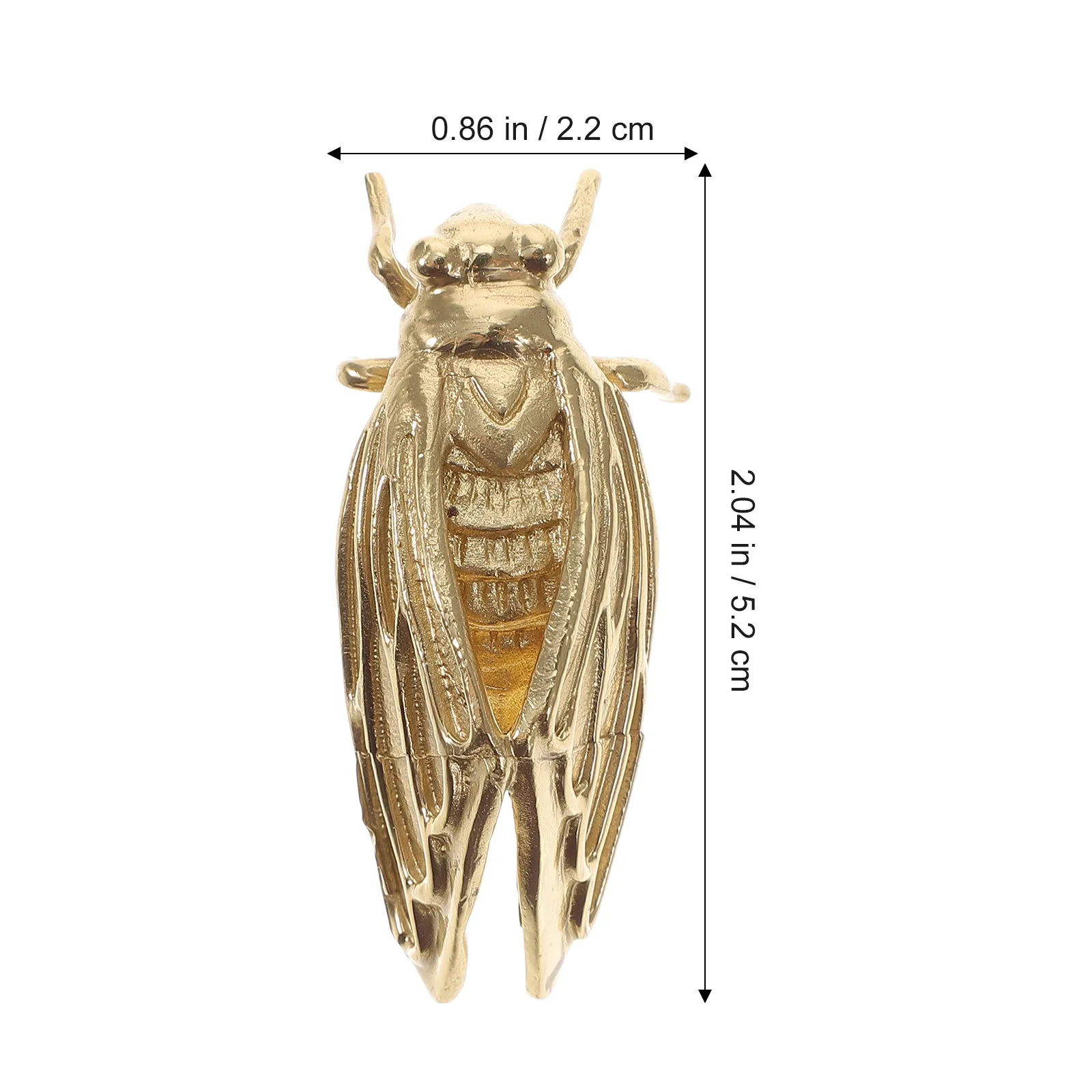Vintage Brass Cabinet Handles with Cicada Design – Gold-Tone Drawer Pulls for Living Room, Bedroom, Kitchen & Bathroom
