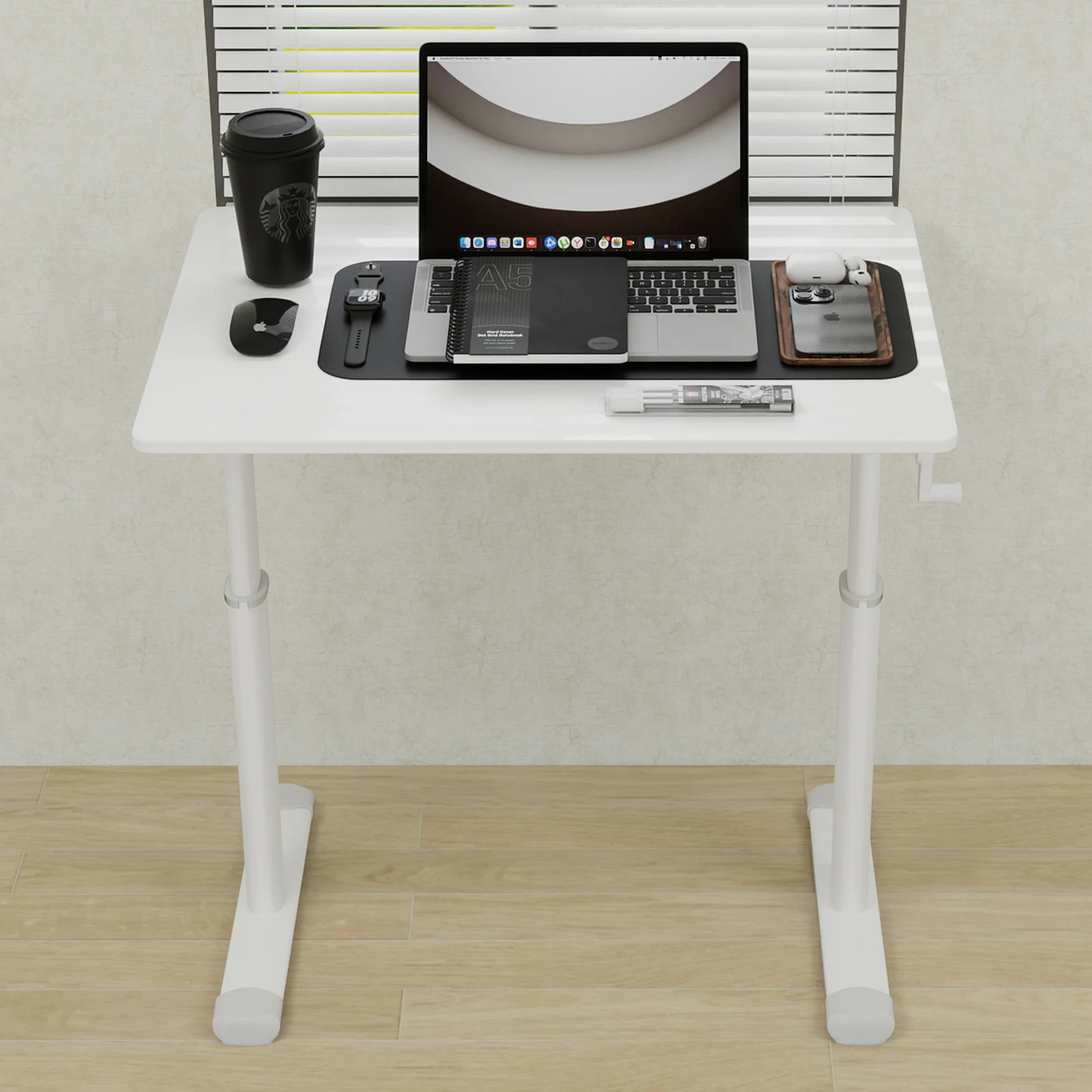 Verstellbarer Schreibtisch für Kinder und Erwachsene – höhenverstellbar, multifunktionaler Schreibtisch für Zuhause/Büro, kompaktes Design – Detail 13