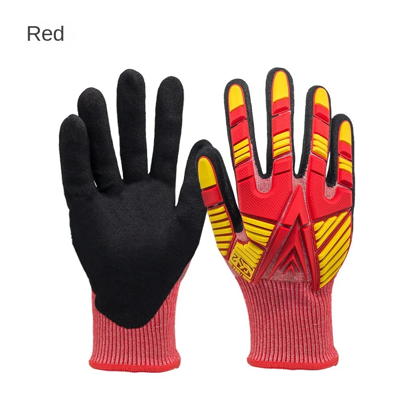 Mechanical Shock Resistant Gloves for Construction Site Mining and Rescue Cutting and Smashing Resistant Labor Protection Gloves