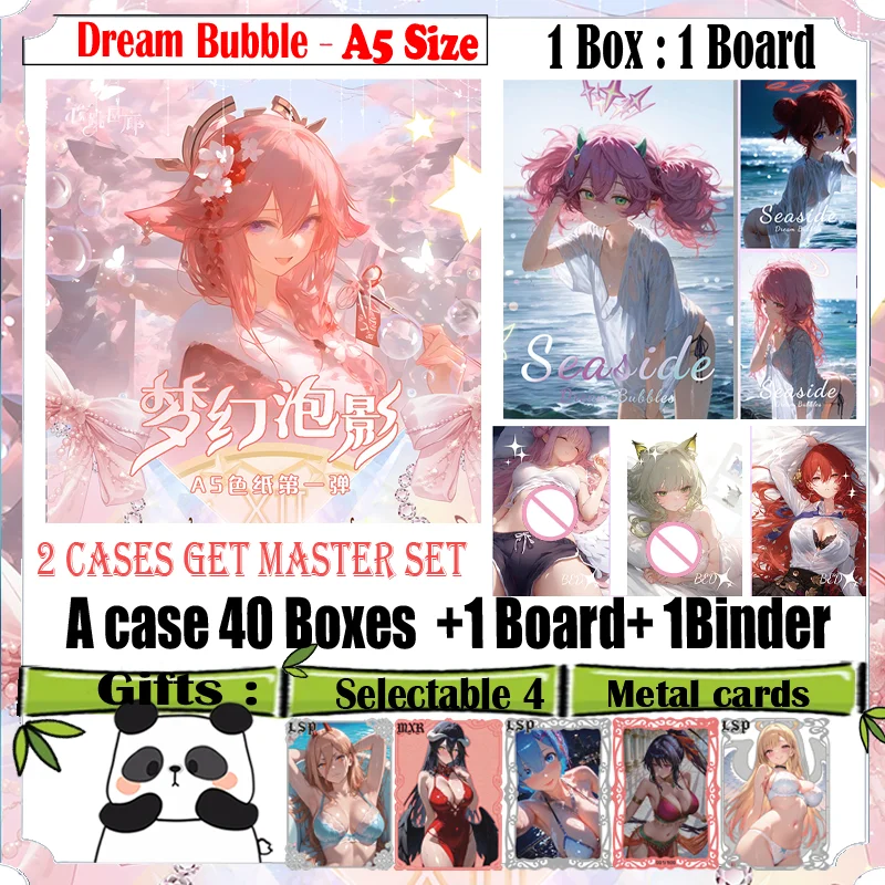 

New Goddess Card A5 Size Collection Board ' Dream Bubble ' Hobby Anime Doujin CCG Card Game Acrylic Board Trade Card Gifts Toys