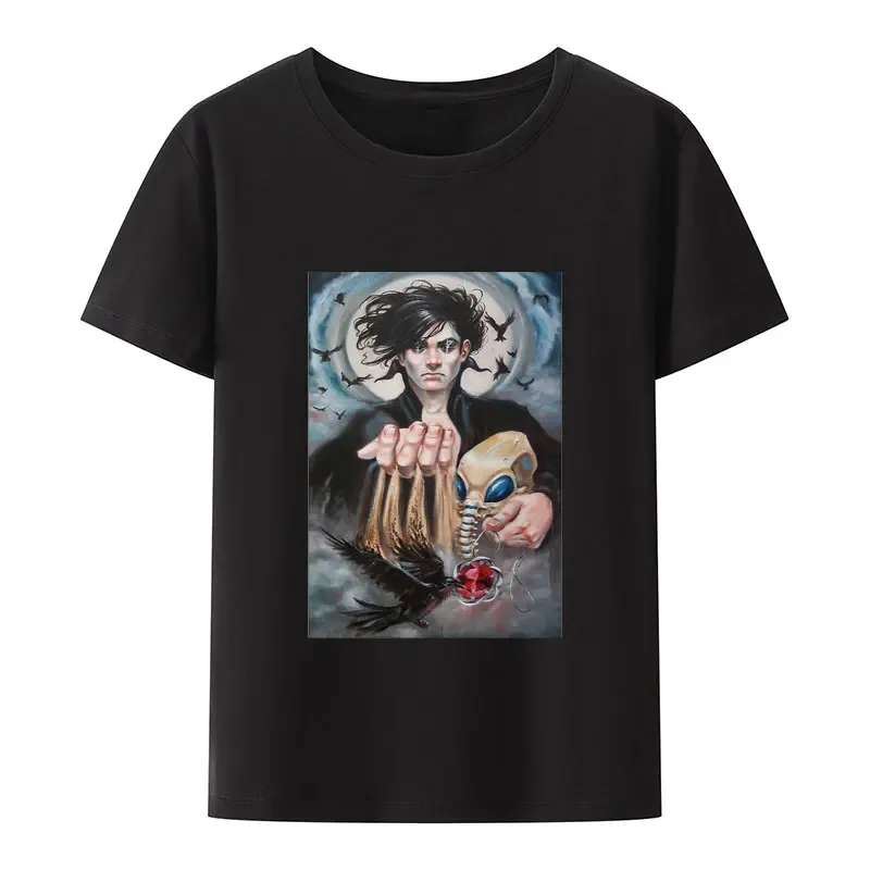 An Endless Dream Death Comics Modal T-shirt Men's Clothing Loose Y2k Pattern Tops Unisex Short-sleev Comfortable Humor Shirt