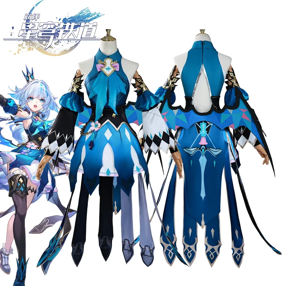 

New Game Honkai：Star Rail Cerydra Cosplay Costume Girl Lolita Dress Uniform Halloween Stage Performance Clothes