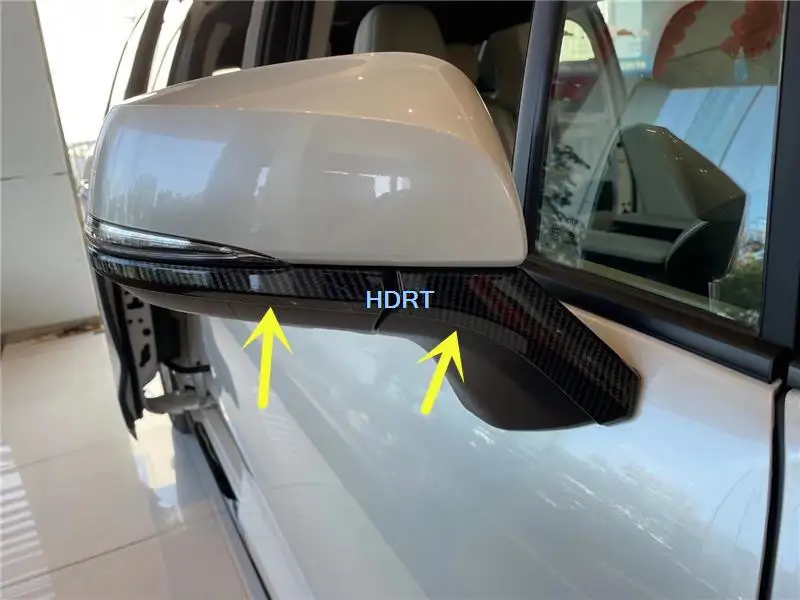 

4Pcs/Set Carbon Fiber Car Rearview Mirror Cover Side Door Wing Trim strip For Toyota Sienna 2021 Car Styling Accessories