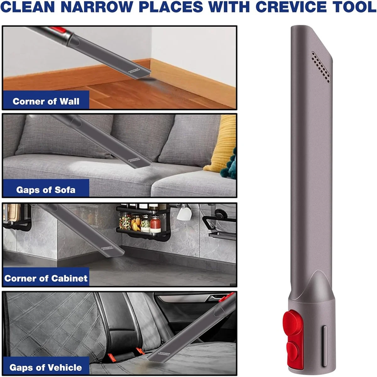 Dyson v7,v8,v10,v11,v12,v15用の深い糸くずの出ないアダプターを取り外すための掃除機キット