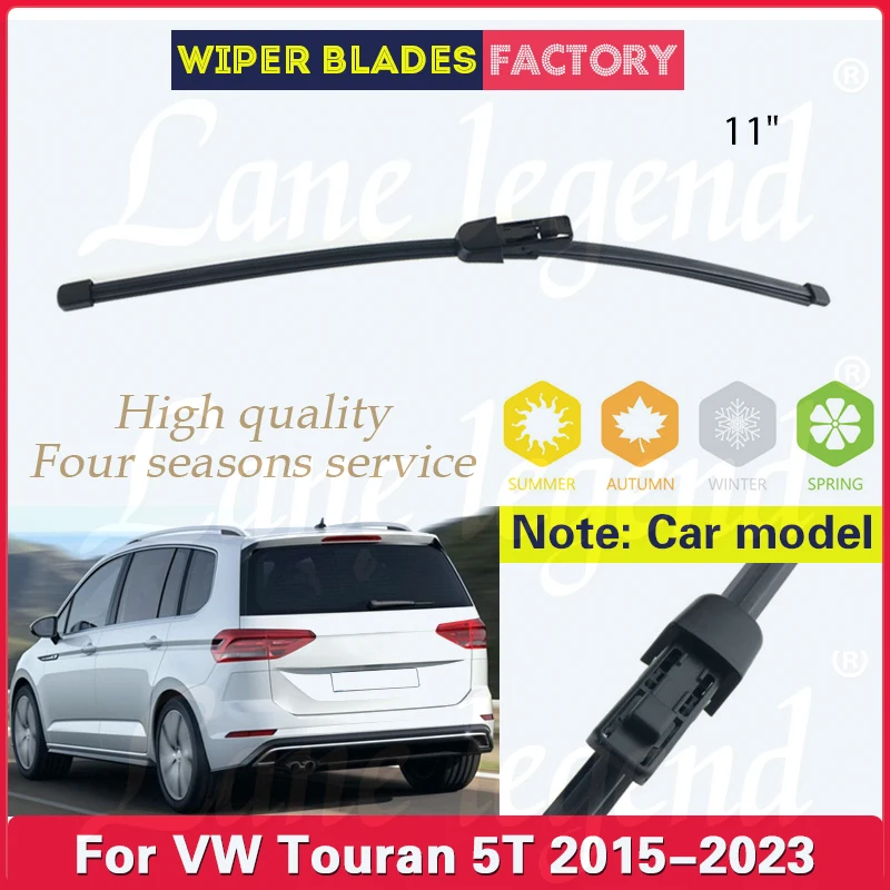 Balai d'essuie-glace pour pare-brise arrière de voiture, accessoires automobiles pour VW Volkswagen Touran 5T 2015-2023 2022 11"