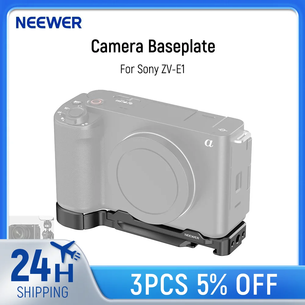 NEEWER ZV-E1 Camera L Bracket Quick Release Plate Arca Quick Camera Mounting with More 1/4