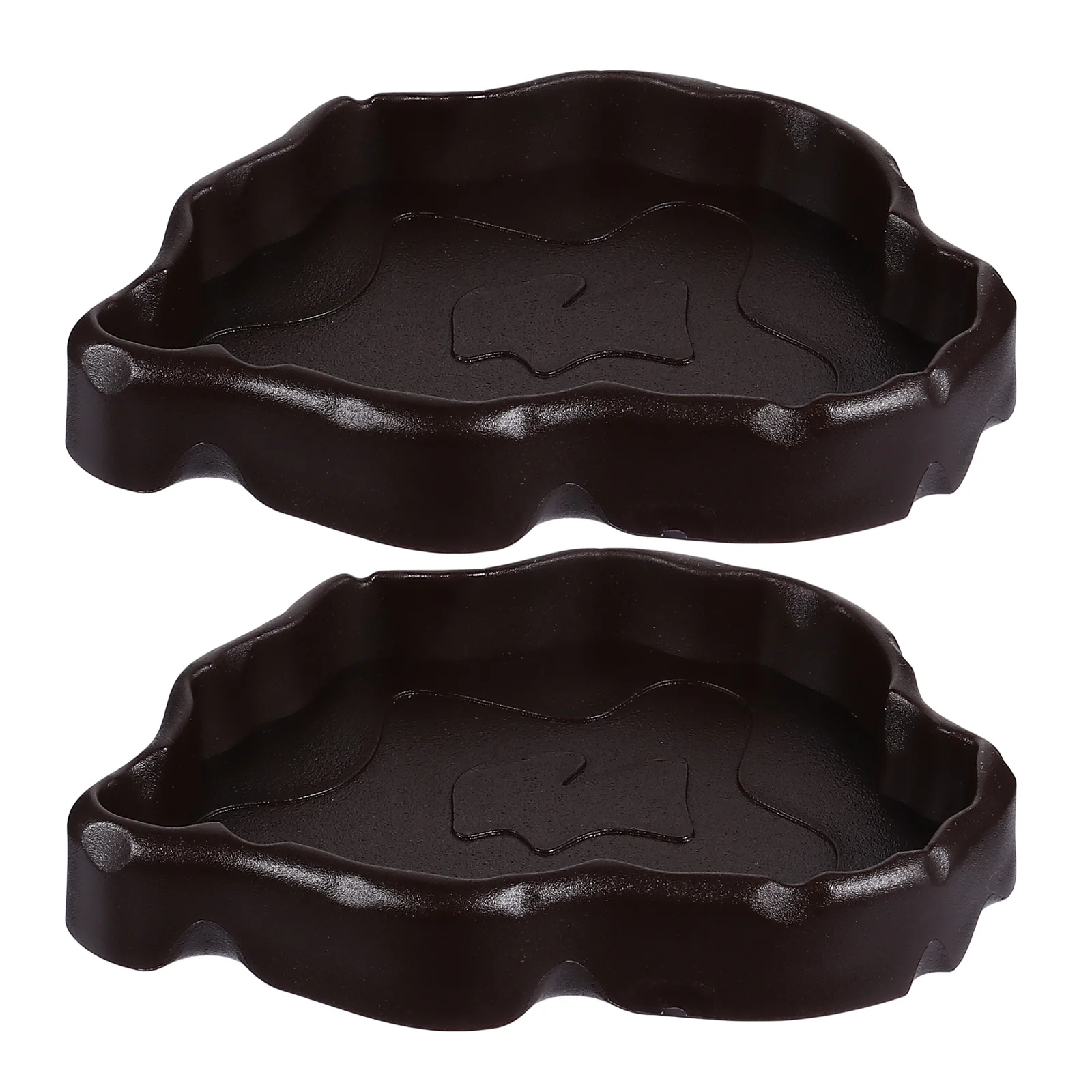 

2Pcs Reptile Feeder Bowl Lizard Worm Dish Pet Cage Feeder Smooth Surface Safe for Reptiles Reptile Bowl Lizard Worm Dish