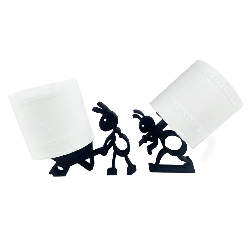 Cute ant tissue holder 3D printed Ant paper roll holder, bathroom minimalist roll paper ornament