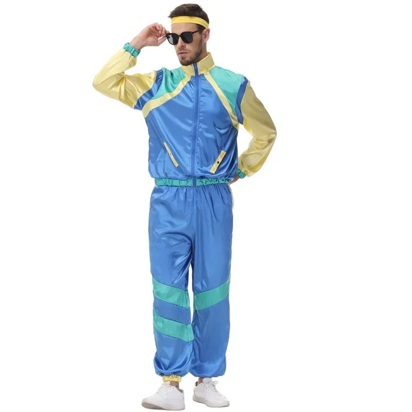 Costume Hip Hop Chang pour hommes et femmes, danse de rue imbibée, cosplay, hélicoptère vintage des années 70