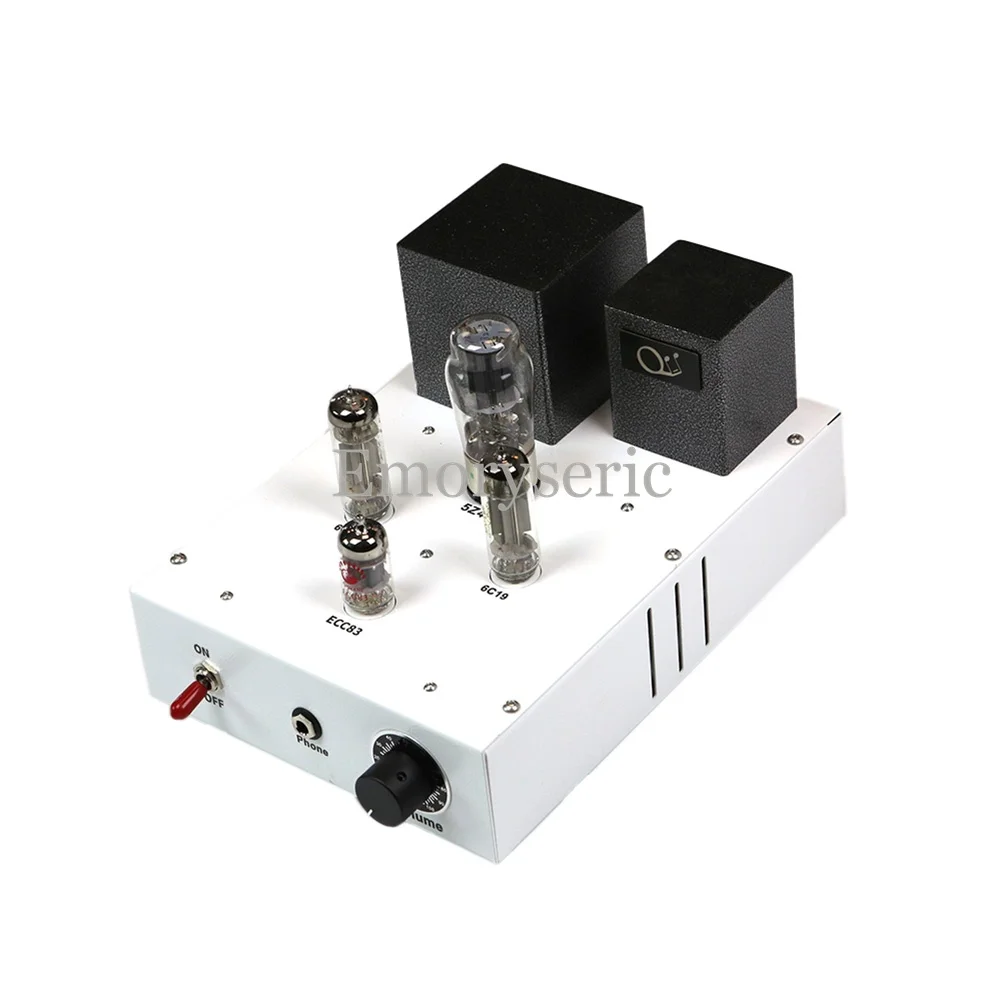 

12AX7 / ECC83 + 6C19 Pure Tube Headphone Amplifier with Tube Rectifier, Ultra-Low Noise WE3 Circuit