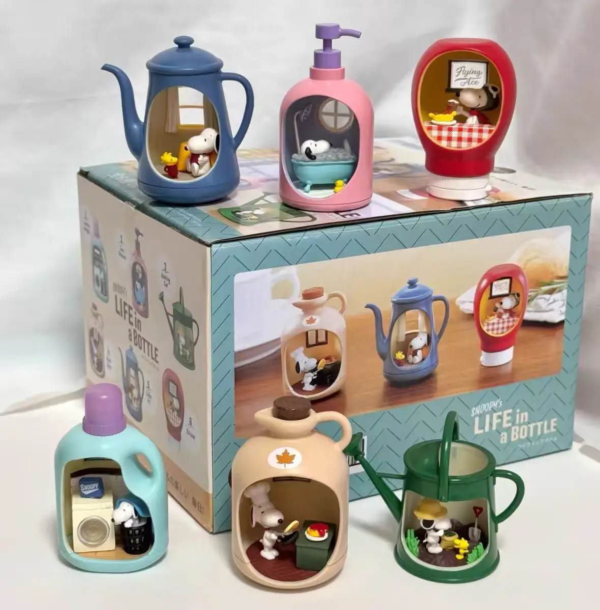 Anime Snoopy'S Life in A Bottle Blind Box Cute Snoopy Anime Figure Miniature Scene Collection Desktop Ornament  Birthday Gift view 6