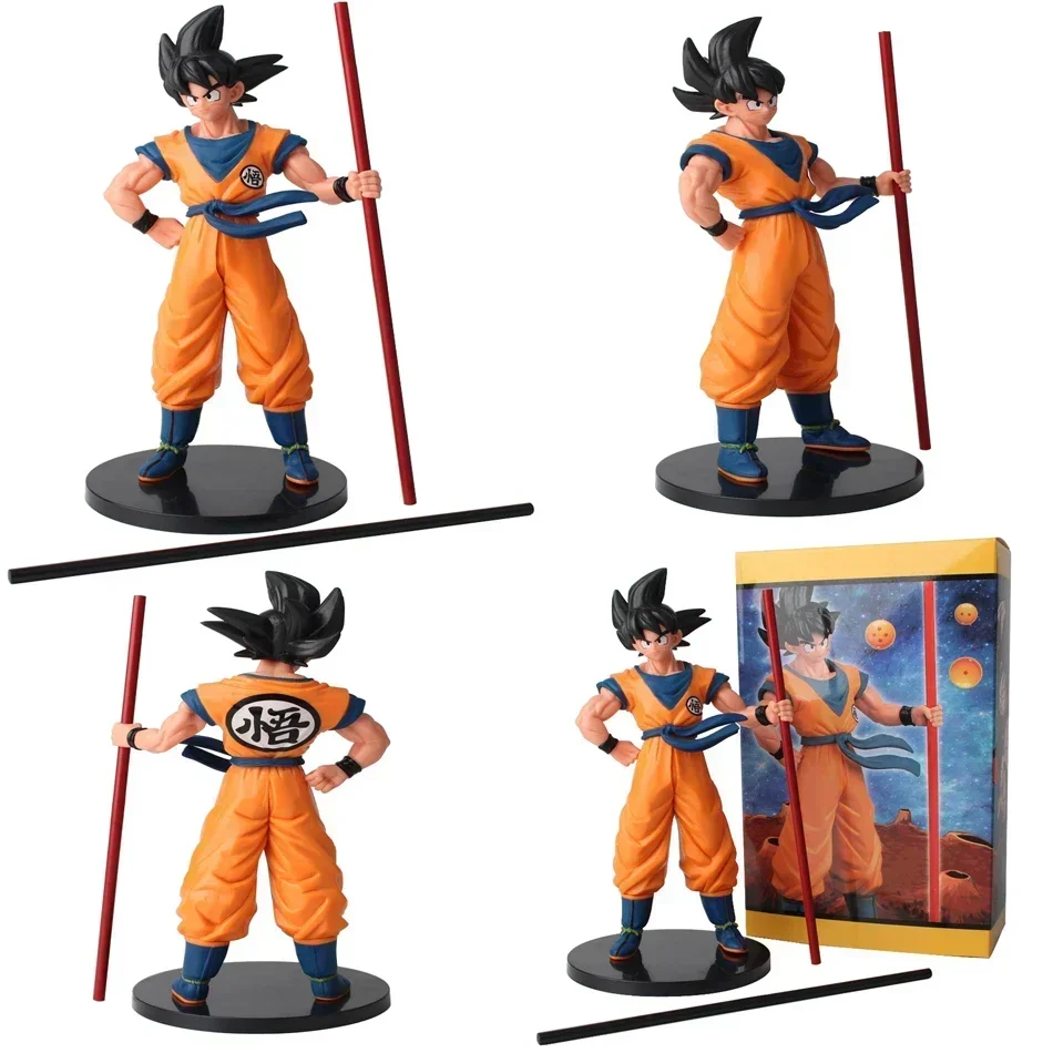 22cm Son Goku Super Saiyan Figure Anime Dragon Ball Goku DBZ Action Figure Model Gifts Collectible Figurines for Kids