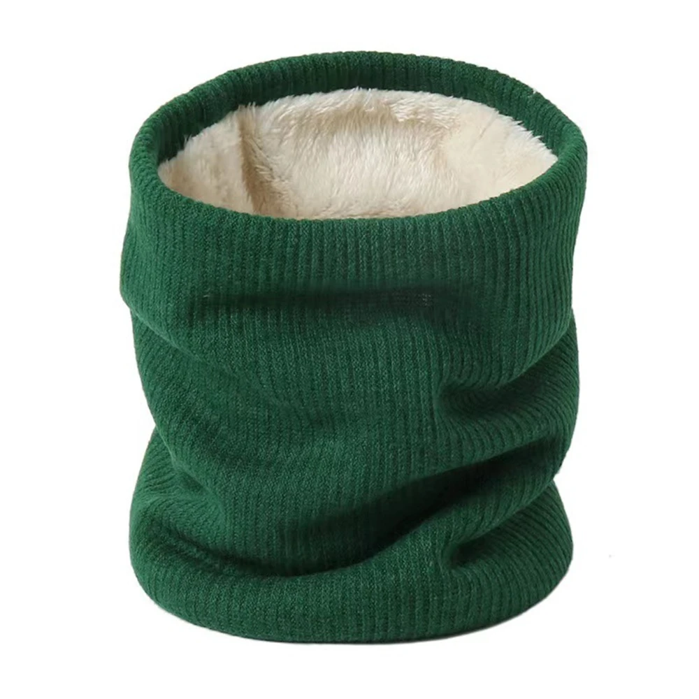 

Autumn Winter New Cycling Neck Cover Fashion Plus Velvet Warm Knitted Pullover Windproof Neck Ring Unisex Scarf Fake Collar Gift