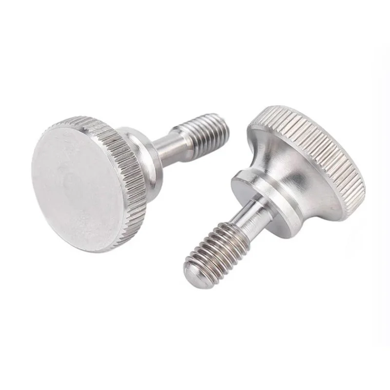 M3 M4 M5 M6 GB819 304 ステンレス鋼ローレットハイステップヘッド手締めカーテンウォールガラスロック親指メートルねじボルト DIN464
