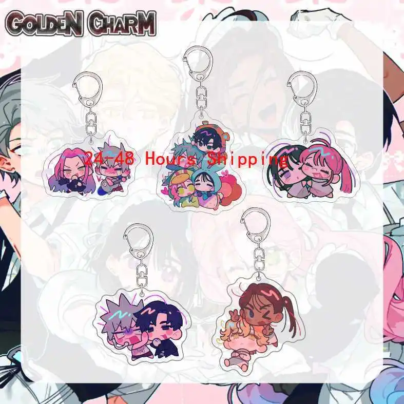 Alien Stage Anime KeyChain Women Key Chain for Men Key Ring Acrylic Car Keyring Party Pendant Japan Cos Friend Girls Gift