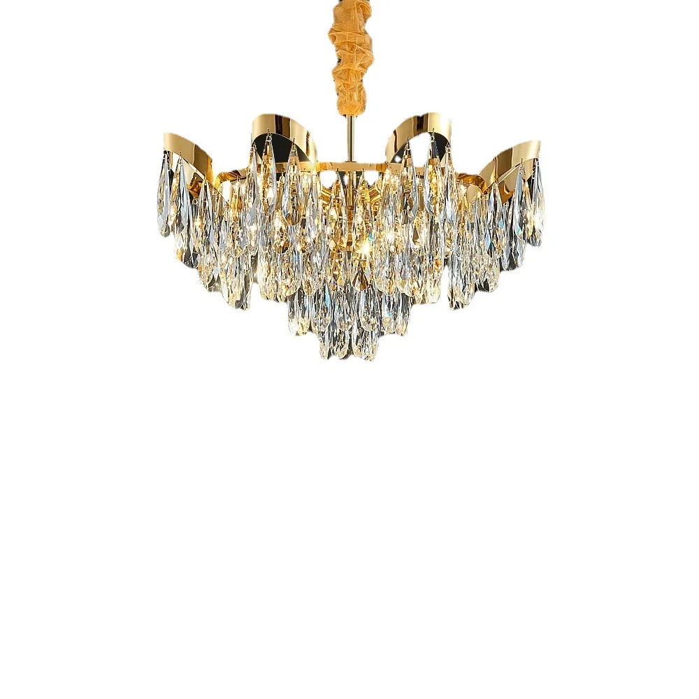

Light luxury crystal chandelier, living room light crystal lamp, luxury