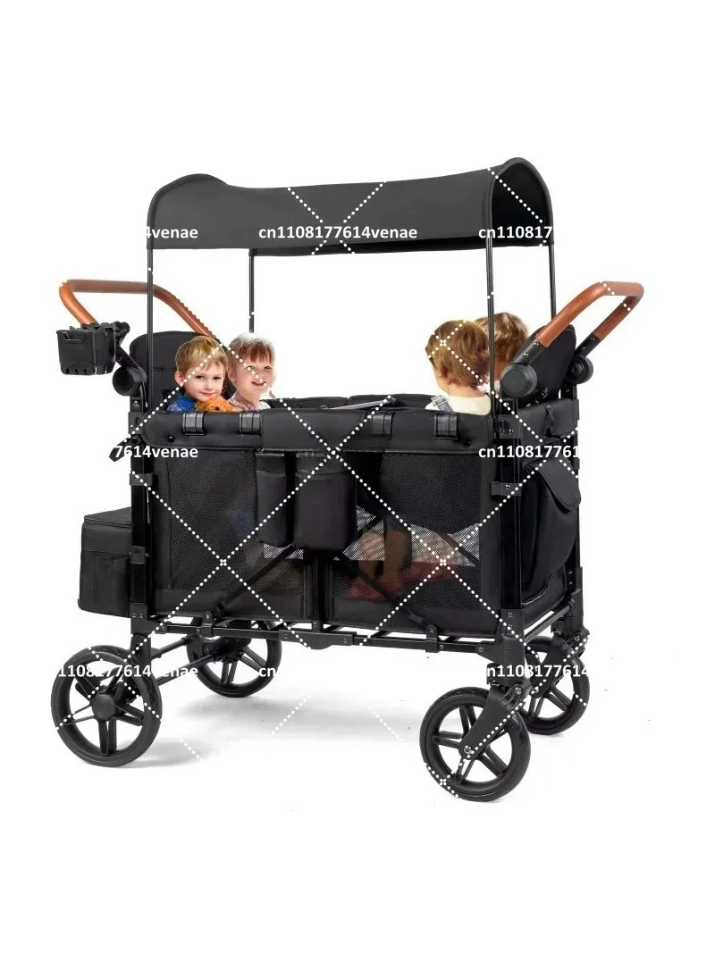 4 Campervans & 4 Outdoor Trolleys for Camping Travel