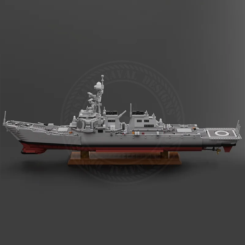 2808 قطعة Moc Arleigh Burke-class المدمرة نموذج اللبنات لتقوم بها بنفسك الجمعية الإبداعية الطوب الفرقاطة لعب الاطفال هدايا عيد الميلاد