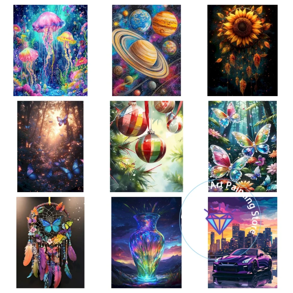 

Abstract Object Landscape AB Diamond Painting Kit Square Round Diamond 5D DIY Mosaic Handmade Art Exquisite Gift Home Decor