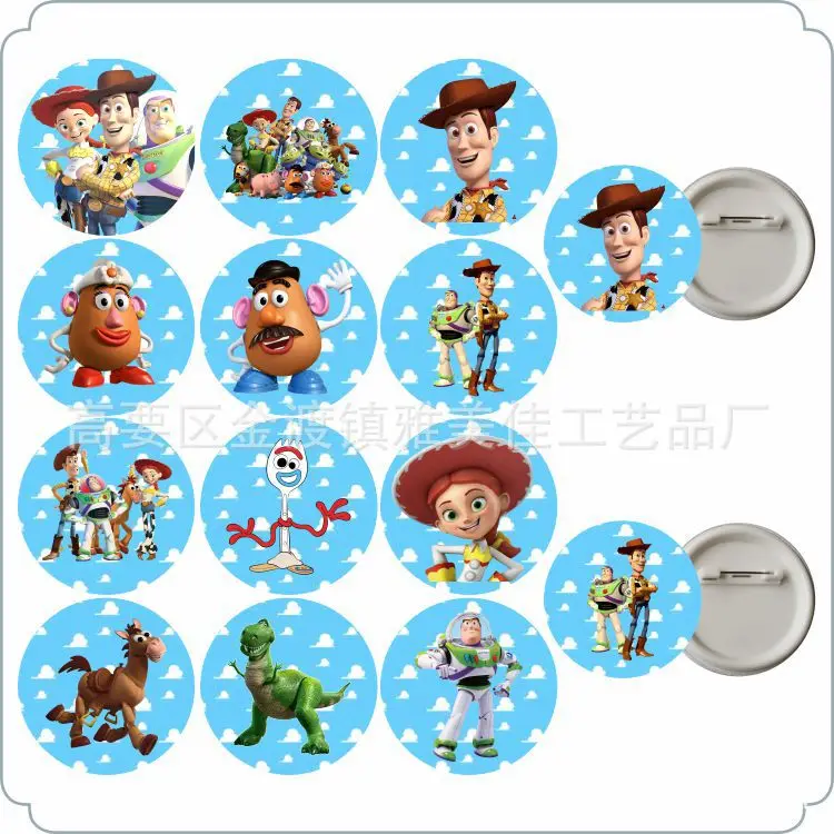 12pcs Toy story Bracelet Anime Woody Buzz Lightyear Jessie Alien Sport Wristand Children Cartoon Silicone Bracelets Party Gifts