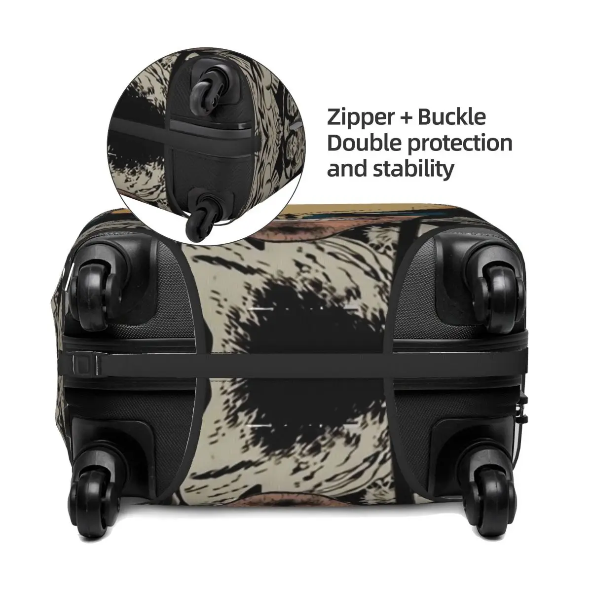 Capa de mala de filme Wolverine personalizada, capas protetoras de bagagem laváveis para 18-32 polegadas