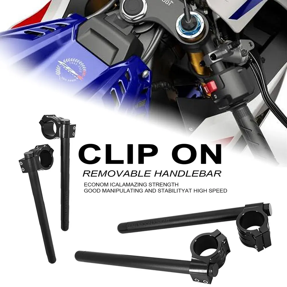 For Honda CBR1000RR CBR954RR RVT1000R RC51 CBR650R CBR600RR CBR500R CBR300R CBR250R CBR125R Clip on Ons Fork Riser Handlebar