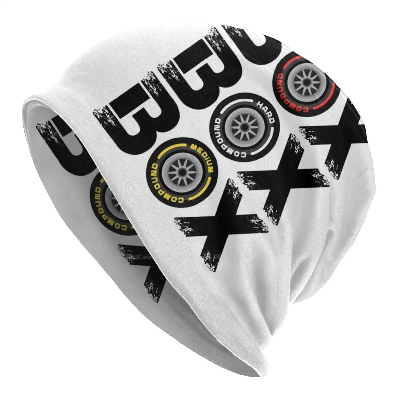 Box Box Box Tyre Compound V2 Design Knitted Hat Warm Beanie Outdoor Caps Racing Car Racer Grands Prix Gp Tyre Compound Wheel