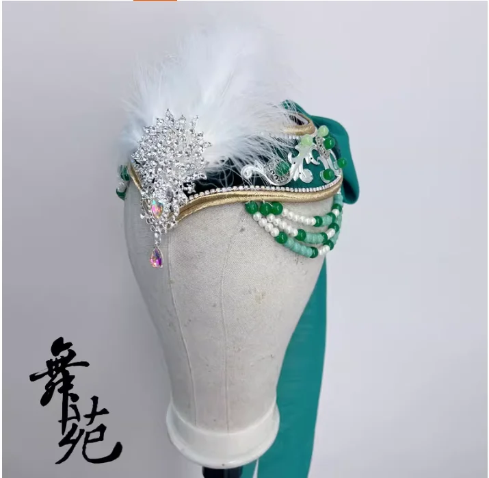 

Mongolian Dance Headwear, Chinese Ethnic Dance Hat
