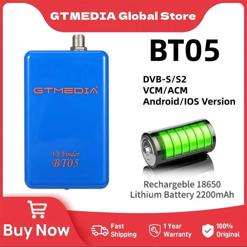 GTMEDIA V8 Finder BT05 デジタル衛星ファインダー DVB-S/S2 1080P Satlink Ws-6933 6906 6916 よりも優れた Android/IOS システムをサポート