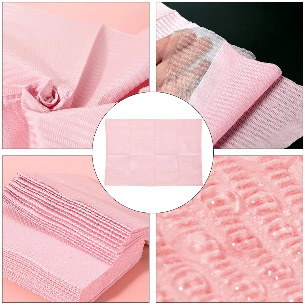 

125 Pcs Disposable Tattoos Table Cloth Waterproof PE Membrane Absorbent Grid Paper Blue Color Foldable Single Sheet One Time Use