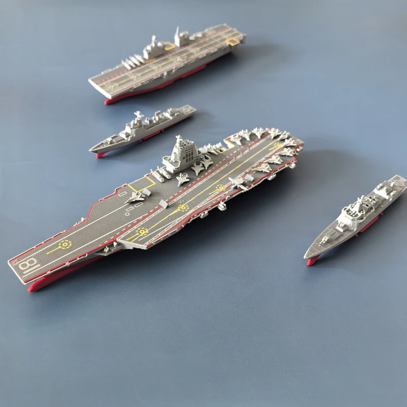 

1PC 1:1500 Scale Warship Static Model Type 055/054A/075/076 Aircraft Carrier Destroyer Frigate Miniature for DIY Diorama Display