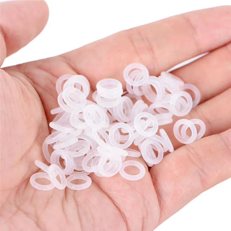 120Pcs Silicone Rubber Environmentally Friendly Transparent Silicone O-Ring Switch Dampeners White For Cherry MX Keyboard