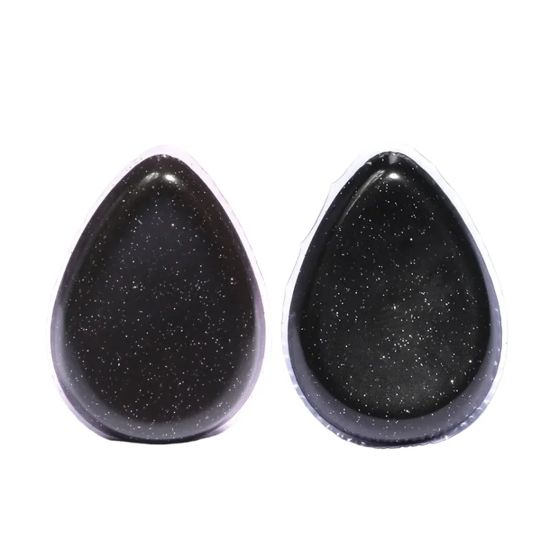 1PC Black Silicone Gel Sponge Waterdrop Shaped Makeup Puff For Liquid Foundation BB Cream Beauty