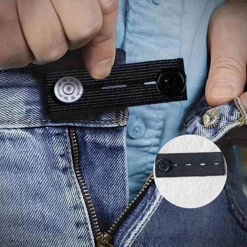 

6/10pcs Denim Extenders Elastic Buttons Adjustable Clothes Fastener Pants Waist Belt Extension Snap Buckle DIY Sewing Supplies