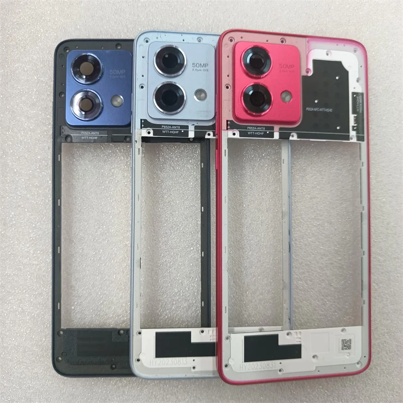 Middle Frame For Motorola Moto G84 Housing Middle Frame Case With Power Volume button+Camera Lens Repair Parts