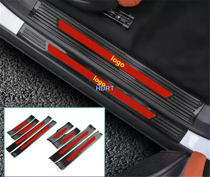 

Car Accessories Exterior Sticker For Changan Deepal S7 2023 + Door Sill Protector Threshold Bar Welcome Pedal Trim Cover Styling