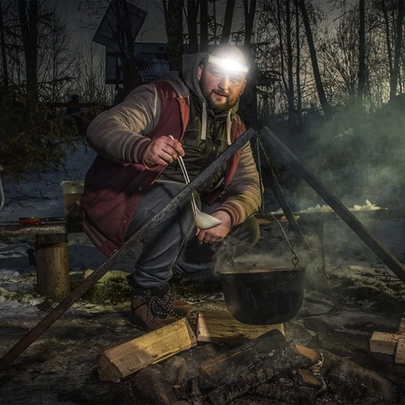 مصباح أمامي ذو شعاع عريض قابل لإعادة الشحن ليد ، مصباح مقاوم للماء ، مصباح عمل ، جري ، تخييم ، مشي لمسافات طويلة ، صيد ، تعديل °