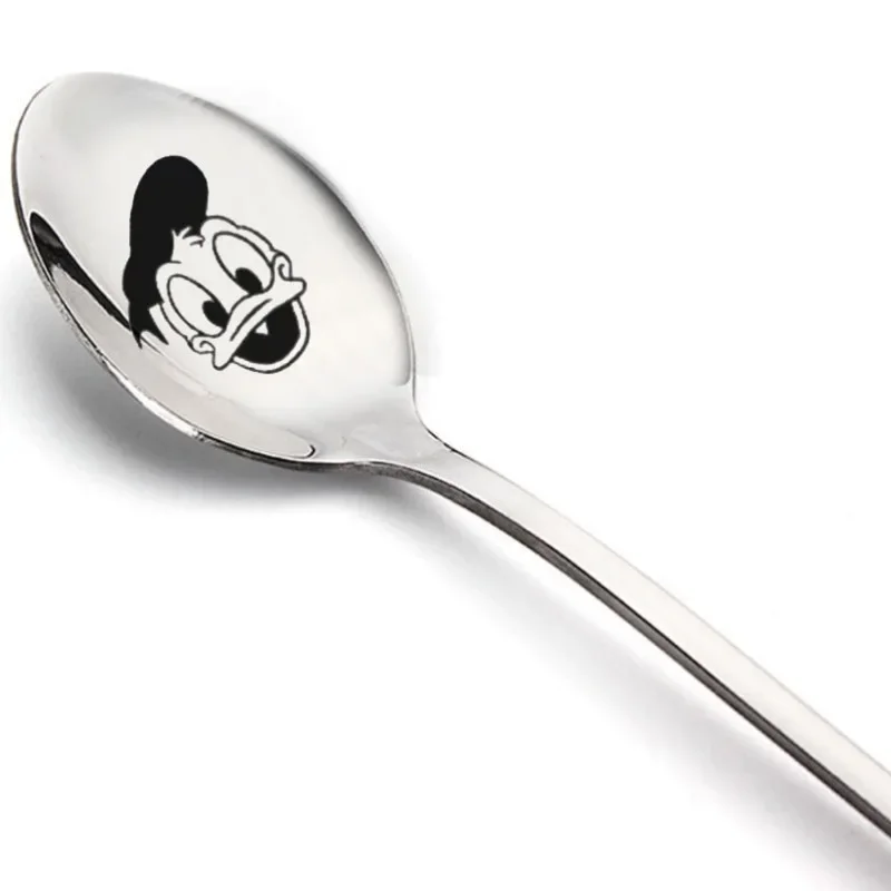 New Minnie Mickey Mouse Spoon Kids Cute Tableware Tablespoon Cartoon Anime Derivative Peripherals Spoons Birthday Party Gifts