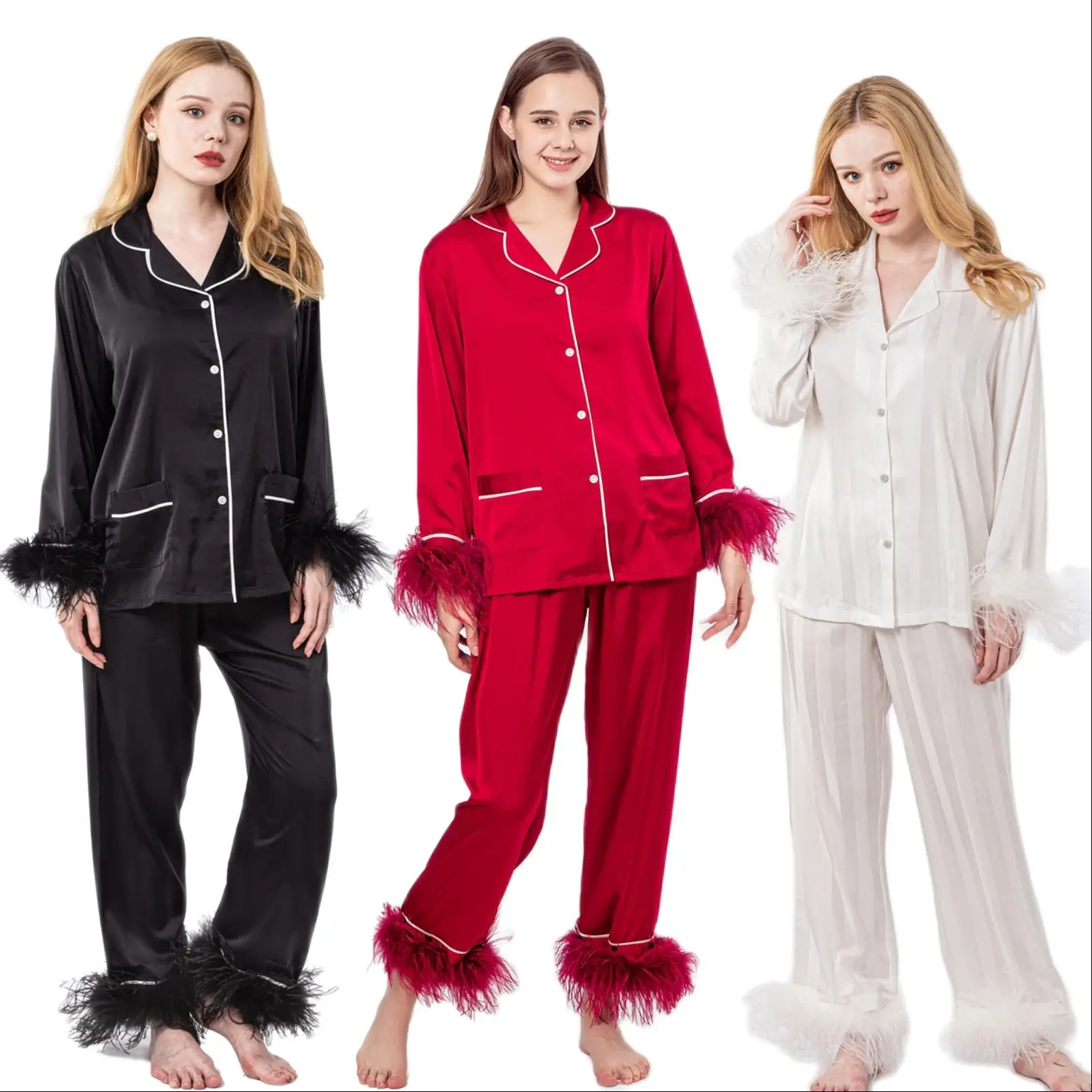 traje-de-pijama-con-recorte-de-plumas-de-avestruz-reales-para-mujer-color-blanco-y-negro-pluma-de-pavo-alta-calidad-nuevo-210713