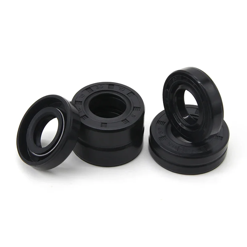 ID 15mm OD 21~42mm NBR Shaft Nitrile Rubber Oil Seal TC-15*22/24/25/26/28/30/32/35/40/42*5/7/8/10 Nitrile Double Lip Oil Seal