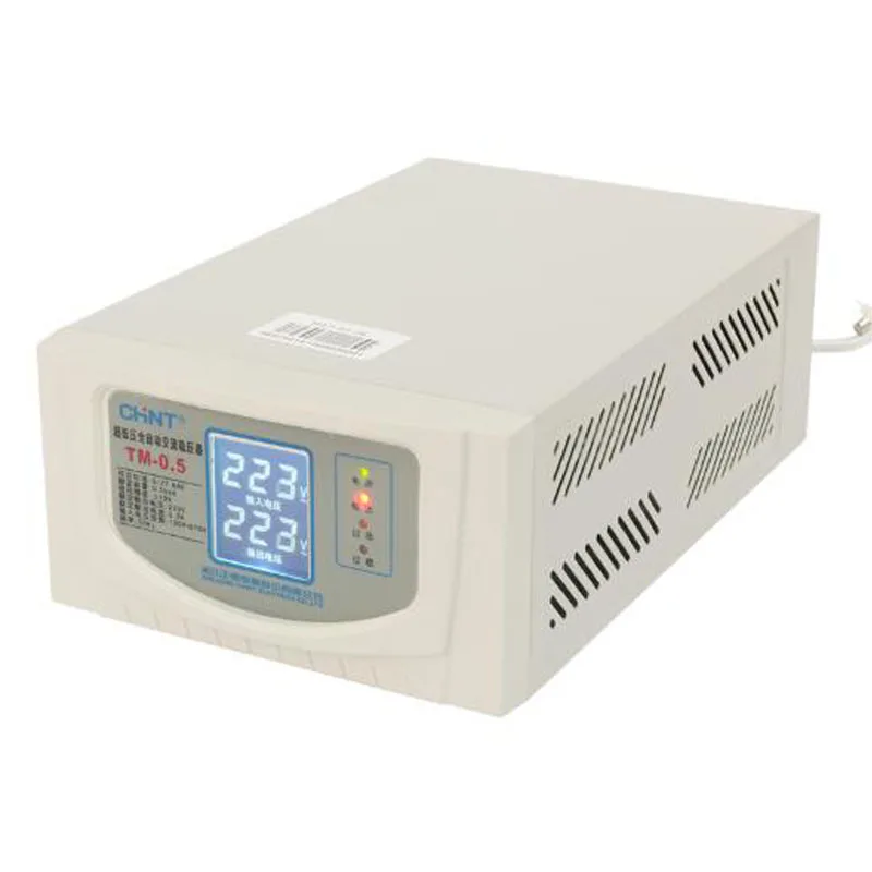 Electronic Regulator 220v Single Phase AC Voltage Regulator 500w Copper Household Fully Automatic Voltage Regulator TM-0.5